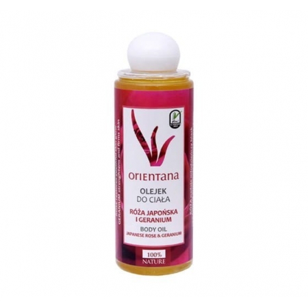 ORIENTANA Olejek do ciała RÓŻA JAPOŃSKA i GERANIUM 210ml